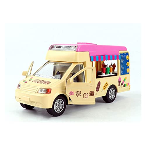 SRJCWB Auto Modelo para Taco Comida Rápida Perro Caliente Camión Helados 1:32 Modelo Coche Aleación A Presión Niños Regalos Cumpleaños Coche fundición a presión (Color : C)