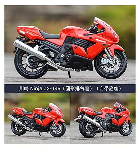 SRJCWB Modelo Motocicleta 1:18 para Kawasaki H2 R Ninja ZX-10R 14R 9R Z1000 Simulación De Motocicleta De Fundición A Presión (Color : 10)