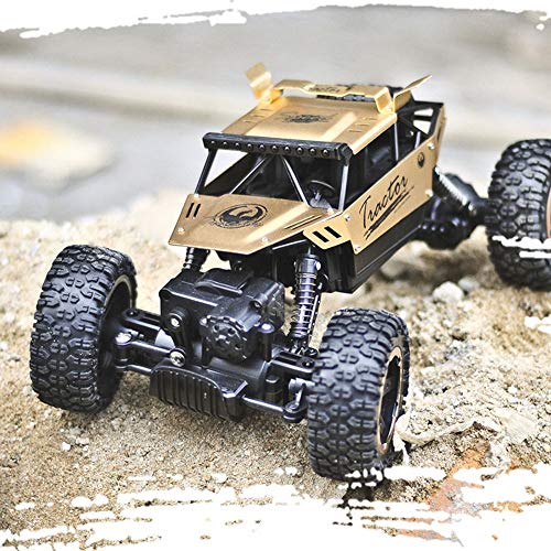 SSBH Montaña de escalada de aleación Bigfoot, control remoto 4WD Modelo de juguete para automóviles para niños, 1/18 vehículo todoterreno de la carretera Coche de escalada, neumáticos de vacío anti-ca