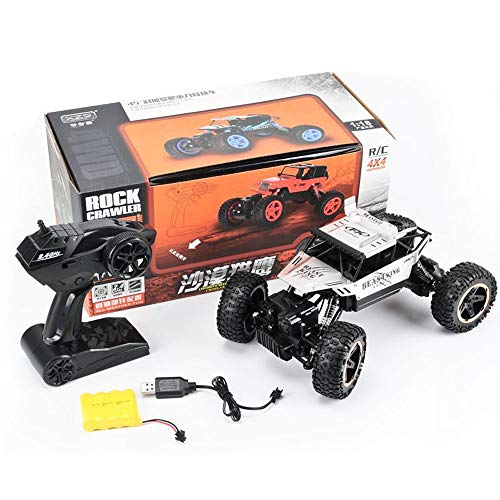 SSBH Montaña de escalada de aleación Bigfoot, control remoto 4WD Modelo de juguete para automóviles para niños, 1/18 vehículo todoterreno de la carretera Coche de escalada, neumáticos de vacío anti-ca