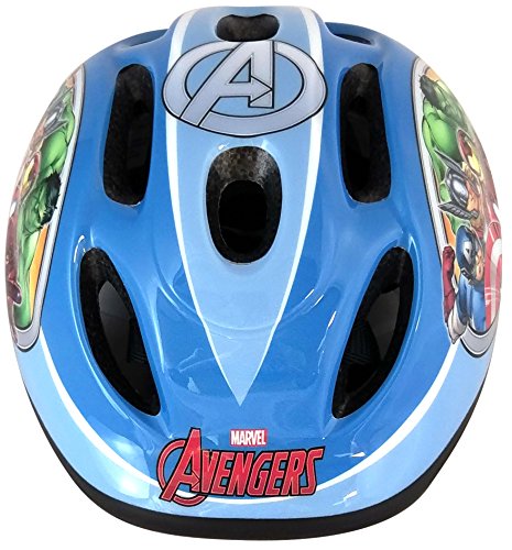 Stamp Casco para Bicicleta, Unisex-Youth, Azul, Talla-S