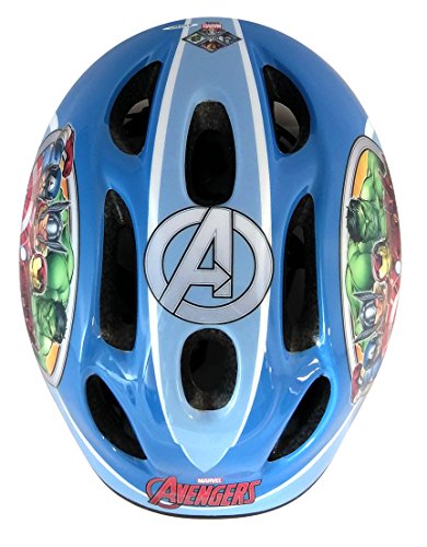 Stamp Casco para Bicicleta, Unisex-Youth, Azul, Talla-S