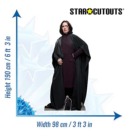 Star Cutouts SC1470 - Figura de Profesor Snape de Harry Potter, Ideal para Hogwarts, Fans de Fiestas mágicas, Altura de 190 cm