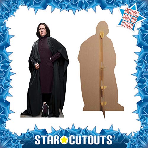 Star Cutouts SC1470 - Figura de Profesor Snape de Harry Potter, Ideal para Hogwarts, Fans de Fiestas mágicas, Altura de 190 cm