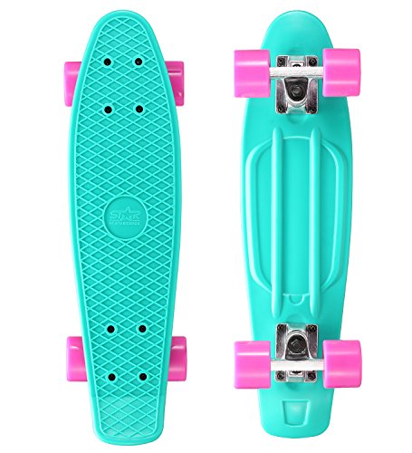 Star-Skateboards - 60-RT-01-PLBY - Caribbean and Glam Berry - Monopatín, Color Turquesa