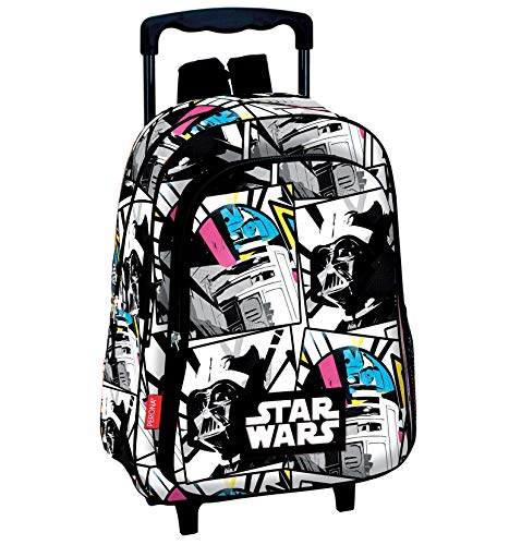 Star Wars Amour Mochila infantil con carro fijo ruedas