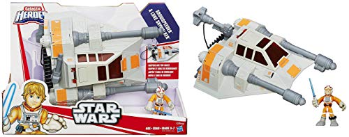 Star Wars Playskool Heroes Galactic Heroes Jedi Force Snowspeeder vehículo con Luke Skywalker Figura