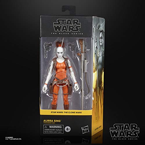 Star Wars The Black Series - Figura de Aurra Sing a Escala de 15 cm The Clone Wars - Edad: 4+