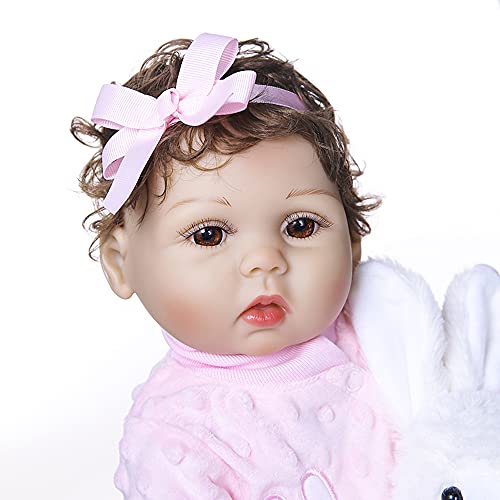 Staright 470mm de Cuerpo Completo de Silicona Reborn Baby Doll Impermeable bebé baño Juguete bebé niños Moda muñeca Regalo