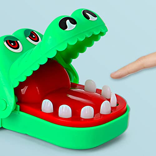 Starmood Dientes de cocodrilo Juguetes de cocodrilo Dentista Juego Al Azar Mordeduras Dedo Divertido Juego de Juguete Clásico Favores de Fiesta Divertido Broma Boca Juguetes para Niños