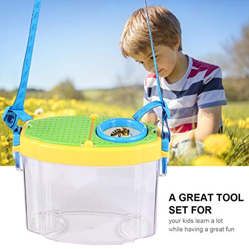 STOBOK Patio Trasero Contenedor de Insectos Contenedor de Insectos para Atrapar Y Observar Al Aire Libre Kit de Explorador Juguetes de Insectos para Niños