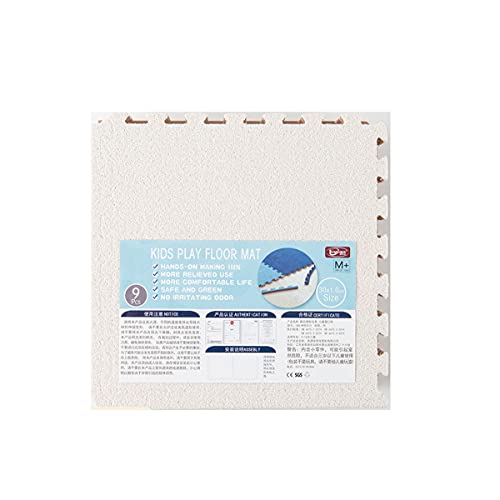 SUNA Costura de 3 Colores Jigsaw Puzzle Mat, Alfombra de Costura en el Dormitorio, Espuma de Peluche en la habitación de los niños