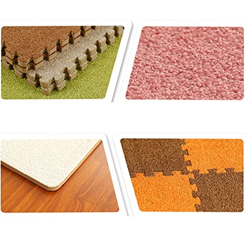 SUNA Costura de 3 Colores Jigsaw Puzzle Mat, Alfombra de Costura en el Dormitorio, Espuma de Peluche en la habitación de los niños