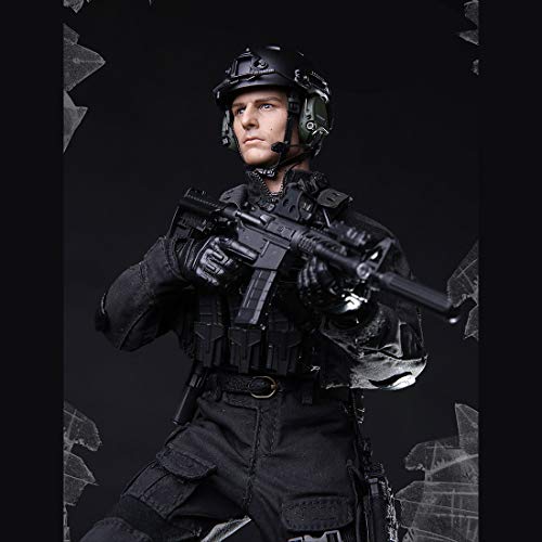 Sunbary Figura de acción de soldado de 1/6, 30 cm, figura de policía SWAT con 14 articulaciones móviles, modelo militar para niños y adultos