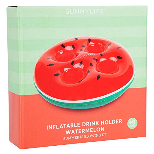 Sunnylife - Soporte para vasos hinchable con forma de animal para bebidas