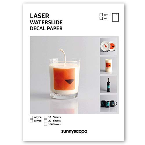 Sunnyscopa Laser la etiqueta papel estándar A4 Transparente 10 hojas