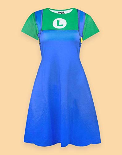 Super Mario Luigi Costume Dress