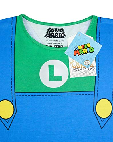 Super Mario Luigi Costume Dress