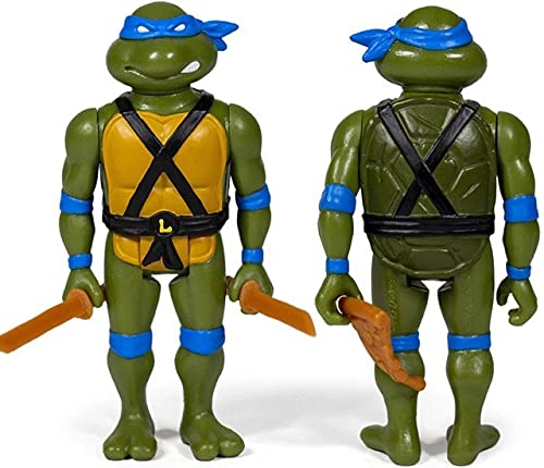 SUPER7 TMNTW01-LEO-02 Figura de reacción de Trajes para niños, Multicolor