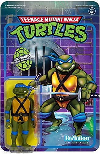 SUPER7 TMNTW01-LEO-02 Figura de reacción de Trajes para niños, Multicolor