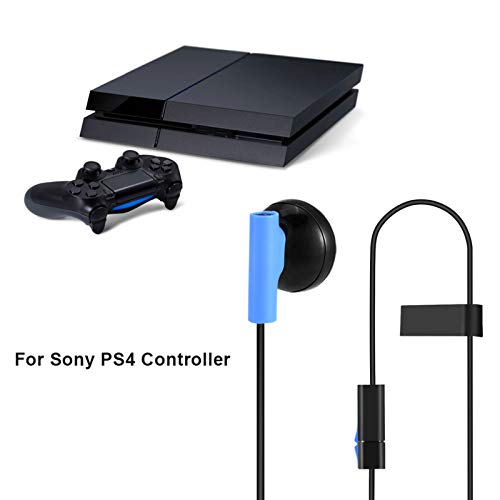 Surebuy Auriculares para Juegos Ps4, Auriculares internos portátiles con micrófono, Auriculares Mono, Longitud de Cable de 1,2 Metros, utilizados para Juegos y Ocio