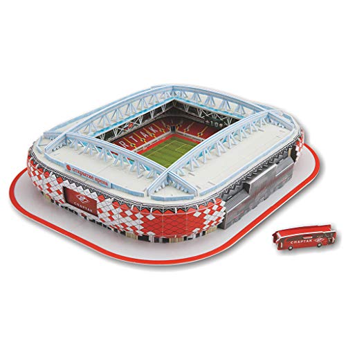 SUSHUN DIY 3D Puzzle Jigsaw World Football Stadium Soccer Playground Edificio C ensamblado, Camp NOU, España