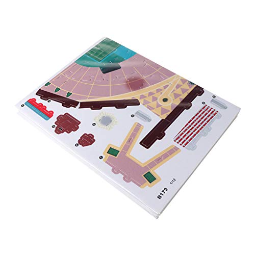 SUSHUN DIY 3D Puzzle Jigsaw World Football Stadium Soccer Playground Edificio C ensamblado, Camp NOU, España