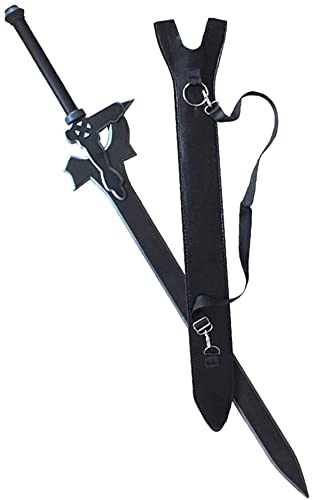 Sword Art Online Kirito Black Sword Translator White Sword Dark Chaser COS arma espada de madera, accesorios para juegos de rol espada de madera 109 cm