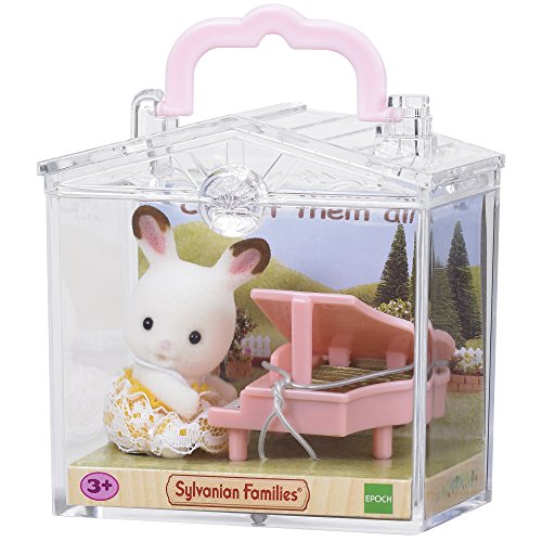 Sylvanian Families - 5202 - Bebé Para Llevar ( Conejo Chocolate con Piano)