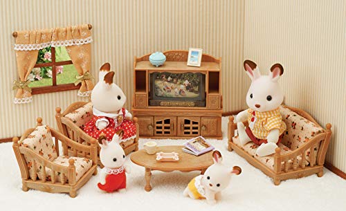 Sylvanian Families - 5339 - Set de salón de hogar + 4254 - Muebles Habitación Niños