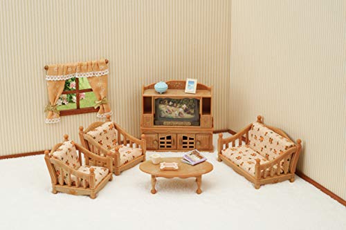 Sylvanian Families - 5339 - Set de salón de hogar + 4254 - Muebles Habitación Niños