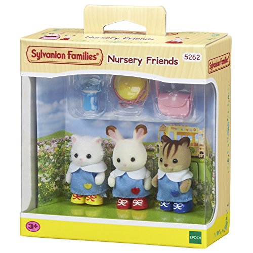 Sylvanian Families Country Tree School Mini muñecas y Accesorios, Multicolor (Epoch para Imaginar 5105), Color/Modelo Surtido + Nursery Friends Mini Muñecas y Accesorios