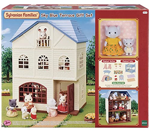 Sylvanian Families Juego de Regalo de terraza Azul Cielo