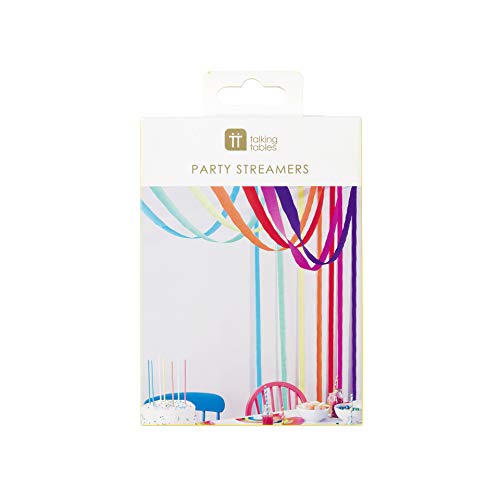 Talking Tables Rain-Streamer Serpentinas de Papel Arcoiris (Paquete de 7)