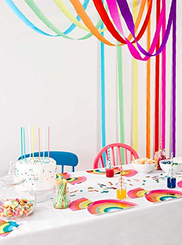 Talking Tables Rain-Streamer Serpentinas de Papel Arcoiris (Paquete de 7)