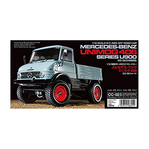 Tamiya 58692 1:10 RC MB Unimog 406 U900 (CC-02) - Coche teledirigido, vehículo RC, modelismo, Kit para Montar, Modelo de Kit