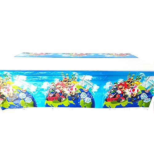 TANHULU Vajilla para Fiesta De Cumpleaños 62 Piezas Plato de Papel Taza Mantel Triángulo Tirar Bandera Decoración de Fiesta de Cumpleaños para Niños