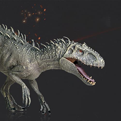 TBEONE Indominus Rex Figuras de acción, de boca abierta Animales de plástico Modelo de juguete con mandíbula movible Jurassic Dinosaurio Modelo Juguete, Niños Regalos