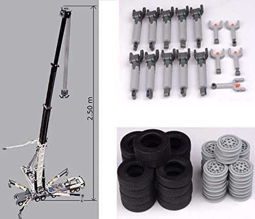 Tecnología Grúa Liebherr LTM 11200 Modelo 7692 Piezas Kit MOC Grúa Móvil Servicio Pesado con Control Remoto Technic Compatible con Tecnología Lego