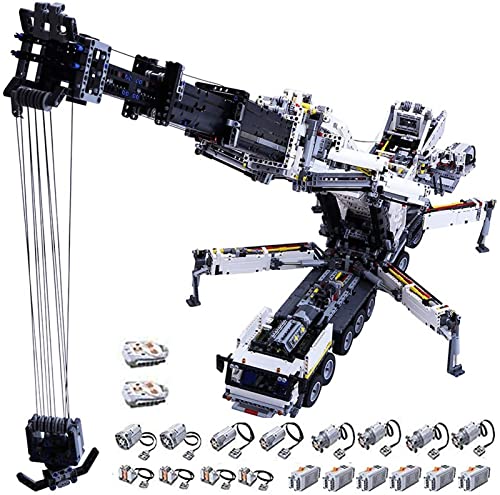 Tecnología Grúa Liebherr LTM 11200 Modelo 7692 Piezas Kit MOC Grúa Móvil Servicio Pesado con Control Remoto Technic Compatible con Tecnología Lego