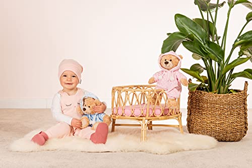 Teddy Hermann 91386 Oso de Peluche Oso en Pijama Rosa 30 cm, Peluche