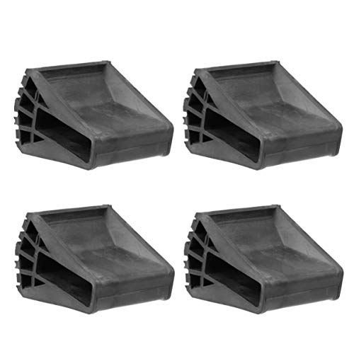 TEHAUX Juego de 4 almohadillas de extensión antideslizantes para pies de escalera, protector de goma para patas de silla