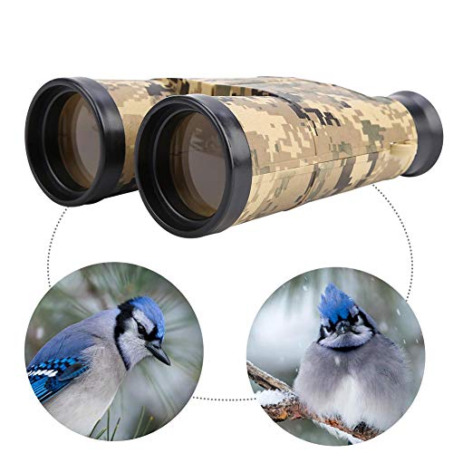 Telescopio Militar para niños, Modelo de Binocular Militar de Juguete de Aumento portátil 6 * 42 para niños Juegos de Juguetes Militares al Aire Libre(Amarillo)