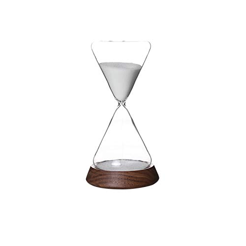 temporizador de arena soplado a mano,reloj de arena magnético,temporizador de reloj de arena,medidas de vidrio liso transparente,decoración de escritorio para el hogar,regalo de cumpleaños de Navidad