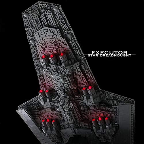 Tenhorses Destructor Estelar Imperial – Navaja Espacial Bloques de construcción – Super Star Destructor Modelo Juego de construcción Compatible con Lego – 7284 Piezas