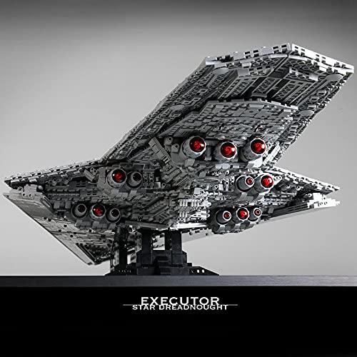 Tenhorses Destructor Estelar Imperial – Navaja Espacial Bloques de construcción – Super Star Destructor Modelo Juego de construcción Compatible con Lego – 7284 Piezas