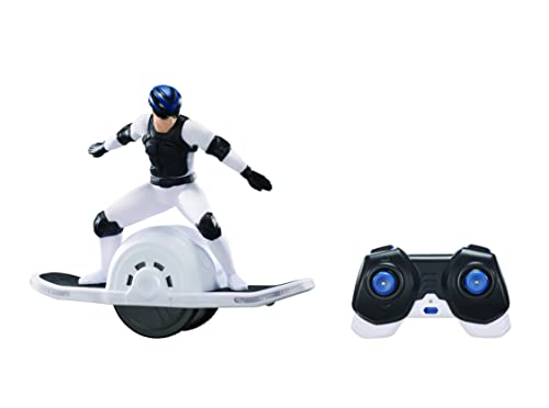 TerRAWHEEL - Hoverboard de 25 cm con batería recargable, mando a distancia y giroscopio integrado para una estabilidad a toda prueba, juguete infantil de 8 años y +, EU858350, negro