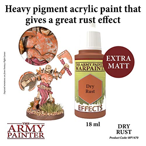 The Army Painter Dry Rust Warpaint - Pintura Acrílica a Base de Agua, No Tóxica, De Alta Pigmentación, para Pintar Miniaturas