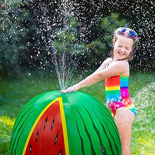 Thnkstaps Juguetes Inflables para Rociadores, Bolas de Agua en Spray, Juguetes de Exterior, Juguete de Rociador para Niños, Bola Inflable del Agua para Verano Jardín Playa Actividades