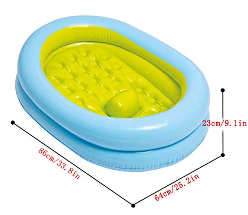 Thole Bathtub BañO Inflable Está Doblada Piscinas para NiñOs Familia Hinchables Juegos con Bomba De Pie 86x64x23cm